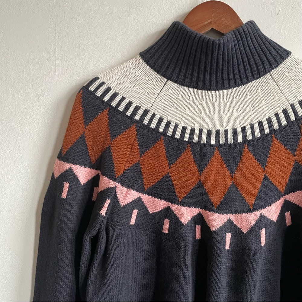 Free Assembly Sweater- Cotton & Wool Sweater - Crew Neck Sweater